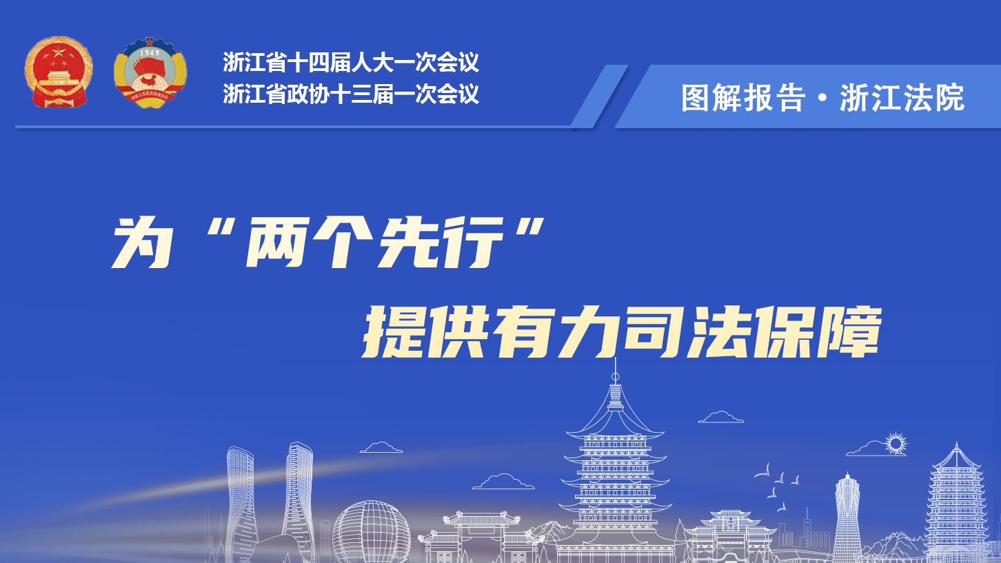 圖解報(bào)告丨浙江法院為“兩個先行”提供有力司法保障